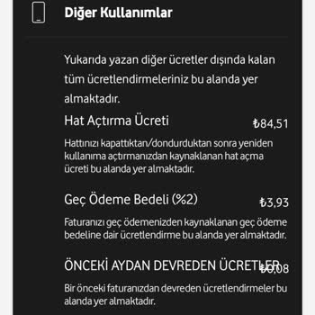 Vodafone Hat Açma Ücreti