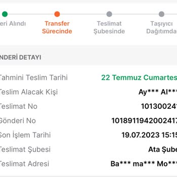 Trendyol Express Tarafından Kargom İletilmedi