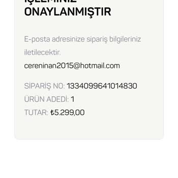 Vestel Siparişi Yapılan Ürünün Teslim Edilmemesi