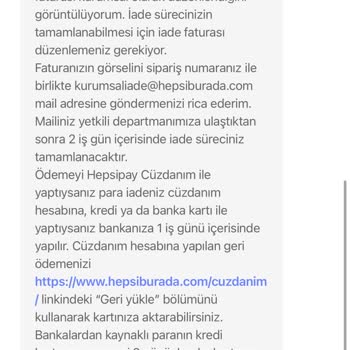 Hepsiburada Kolay İade Zor İade Oldu Tebrikler