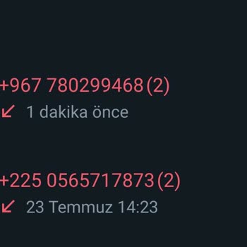 WhatsApp Yurt Dışı Ülkelerinden Cevapsız Sesli Arama