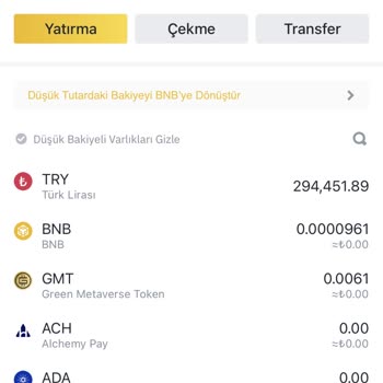 Binance TR Blokeli Hesap