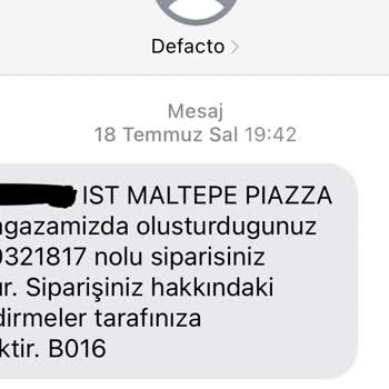 DeFacto, Parasını Ödedikten Uc Gün Sonra Ürün Temin Edilemiyor Diyor