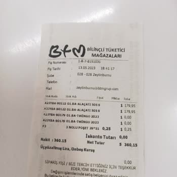 BTM Moda Ayakkabı Açılması Yırtılması