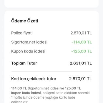 Sigortam.net Ödeme Ve İndirim Yanıltması