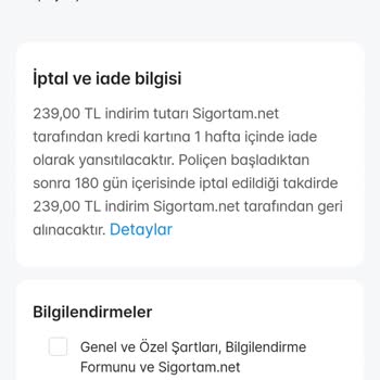 Sigortam.net Ödeme Ve İndirim Yanıltması