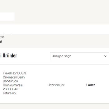 A101 Derin Dondurucu Teslimi