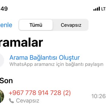 WhatsApp Yurt Dışı Arama