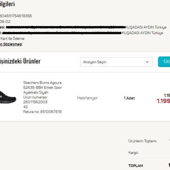 A101 Skechers Ayakkabı Siparişi İptal Edildi
