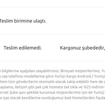 Yurtiçi Kargo Teslimat Sorunu. Eve Uğramadan Aramadan Teslim Edilmedi