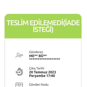 Yurtiçi Kargo Teslimat Sorunu. Eve Uğramadan Aramadan Teslim Edilmedi