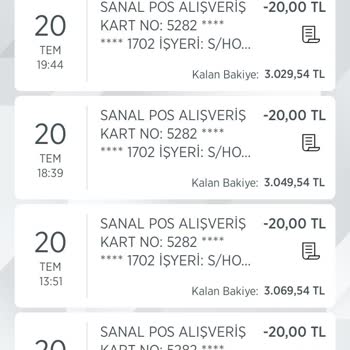 Hop Scooter Bilgim Dışında Harcama Yapılmış