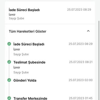 Trendyol Express Benden Habersiz İade İşlemi Başlatıldı Diyor