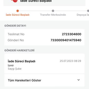 Trendyol Express Benden Habersiz İade İşlemi Başlatıldı Diyor