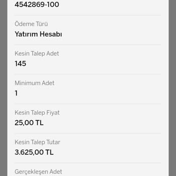 Garanti Bankası'ndan Aldığımız Halka Arz Portföyde Görünmüyor.