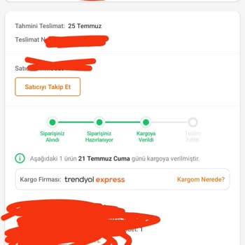 Trendyol Süresi Geçip Teslim Edilemeyen Kargo