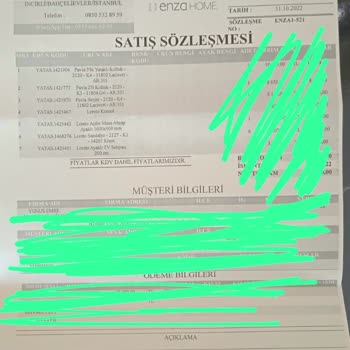 İstanbul Bahçelievler Enza Home Aldığımız Ürünleri Teslim Etmiyor