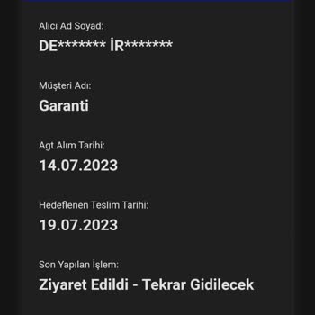 AGT Kurye (aynigunteslim.com) Kuryenin Sorumsuzluğu Ve Mağdur Etmesi