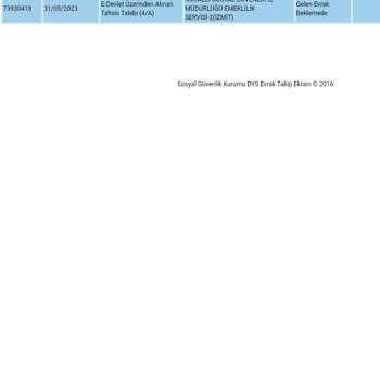SGK Kocaeli EYT Servisi-2 İzmit Başvuru 2 Aydır Beklemede
