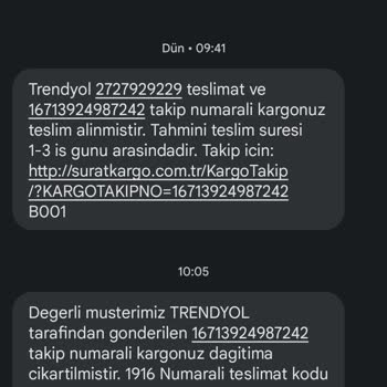 Sürat Kargo Köseköy Şikayetim Var