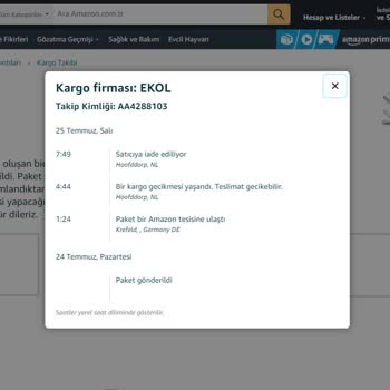 Amazon Sipariş İptali Ve Yeni Ürün 2 Kat Fiyat Farkı