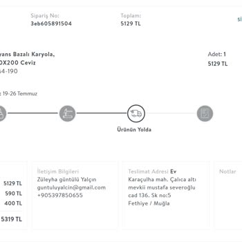 Vivense Mobilya Sipariş Teslimatlarını Çok Geç Yapıyor.