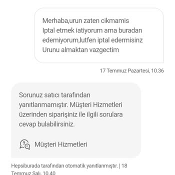 Melek Store Kayıp Kargo Hak