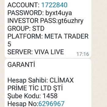 Climax Prime Forex Te Derya Uzun Ve Barış İn Mağduruyum.