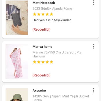 Trendyol Ürün Yorumunu Reddetme