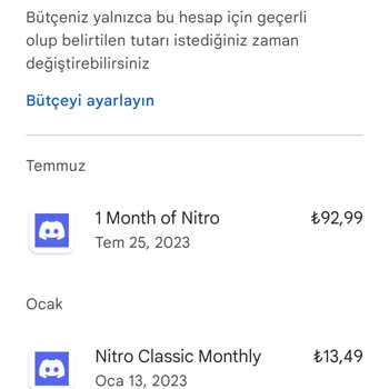 Google Play Discord Hediye Nitro İade Alımı