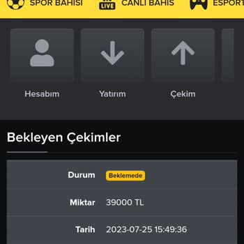 Betturkey 40000 TL Çekim Talebi Verdim Engellediler