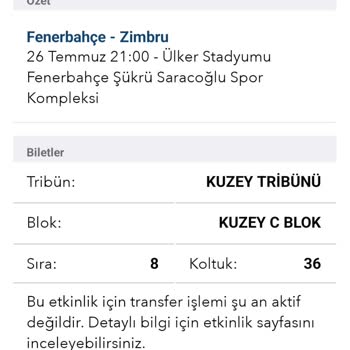 Fenerbahçe Spor Kulübü Tribün Değişimi