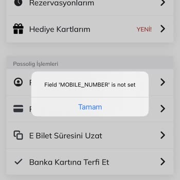 Passolig Mobile Number İs Not Set