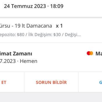 Bisu Dan Su Sipariş Ettim 1 Gün Oldu Hala Gelmedi