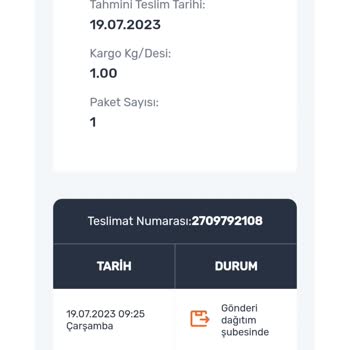 Sürat Kargom Teslim Edilmedi Ve Telefonlara Cevap Verilmiyor