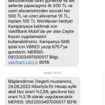 VakıfBank Sky Limit Ek Hesap Faizinde Kontrolsüz Arttırım