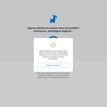 Sigortam.net Trafik Sigortası Teklifleri Gelmiyor