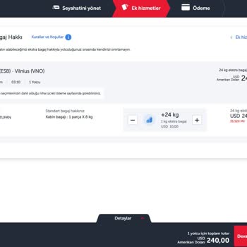 THY Ekstra Bagaj Ücreti Hatası