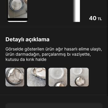 MNG Kargo Gardrops'tan Kargoladığım Ürünü Paramparça Teslim Etti