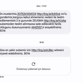 Aras Kargo Ürünü Kabul Etmeme Nedeni Gibi Yalan Bir İfade