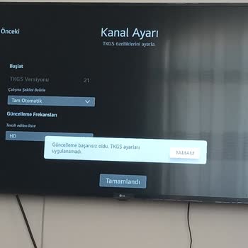 LG UHD Al Thinq Televizyon Kanal Kurulum Sorunu