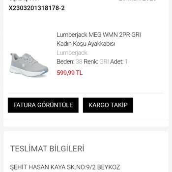 Lumberjack 600 TL Paramı İade Etmiyor