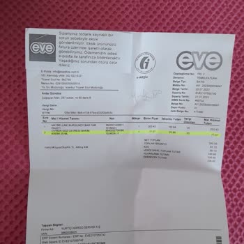 Eve Shop Tedarik Edilmeyen Ürün