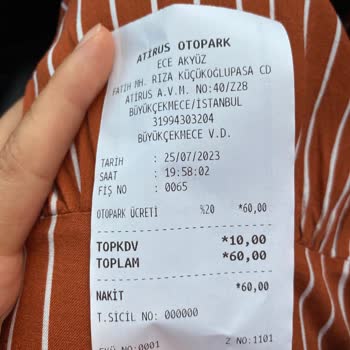 Atirus AVM Otopark Ücreti Adaletsizliği