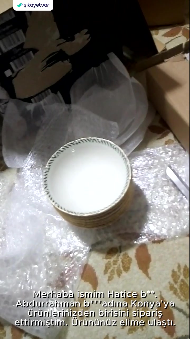 Acar Home 6 Kişilik Yemek Takımında Kırık Parça! videonun kapak resmi