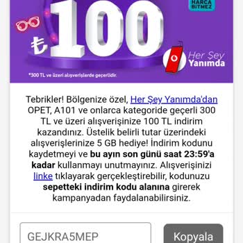 Vodafone Faturası Ve Bonus Hediyesi