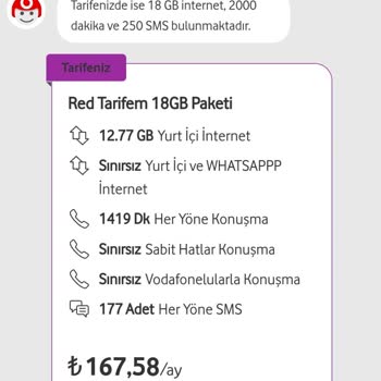 Vodafone Fatura Yüksekliği Sürekli İnternet Alınması