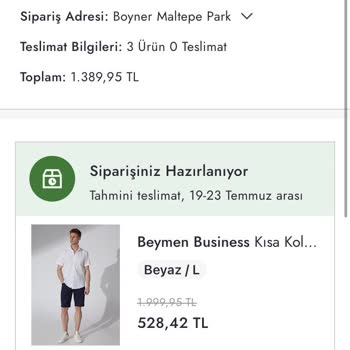 Boyner Ürün Siparişi Ve Müşteri Hizmetleri İlgisizliği