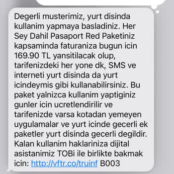 Vodafone Fatura İtirazım Sonuçlanmıyor