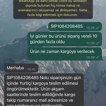 Koray Spor Ürün Kargoya Verilmiyor